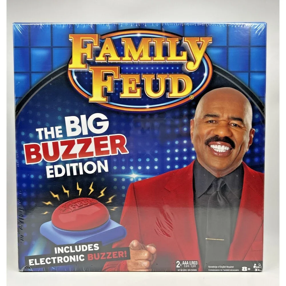 Family Feud The Big Buzzer Edition Board Game By Spin Master Games New Sealed